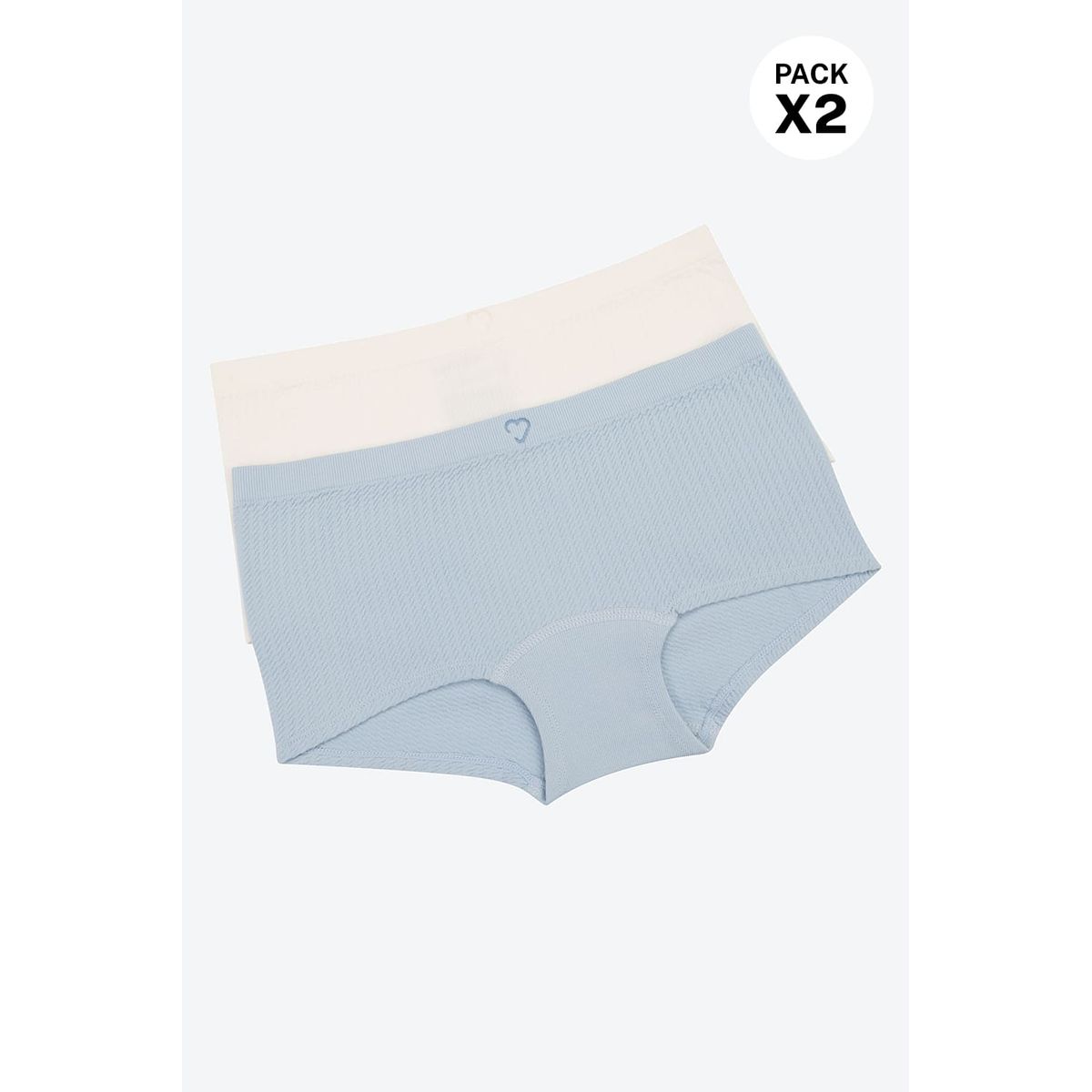 LILI PINK - Bóxer para adolescentes sin costuras en los costados paquete x2