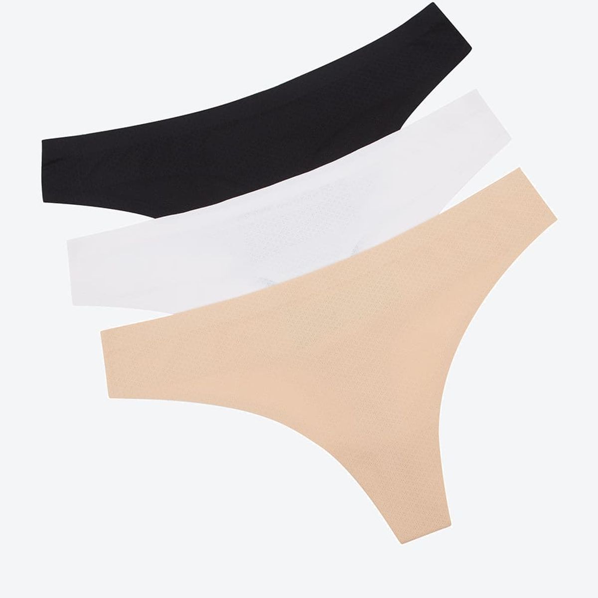 LILI PINK - Brasilera corte láser sin costuras paquete x3 en microfibra