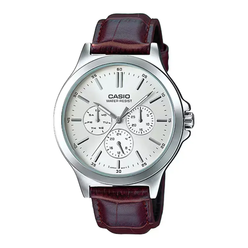 CASIO - Reloj Casio Cuero Mtp-v300l-7audf De Caballero