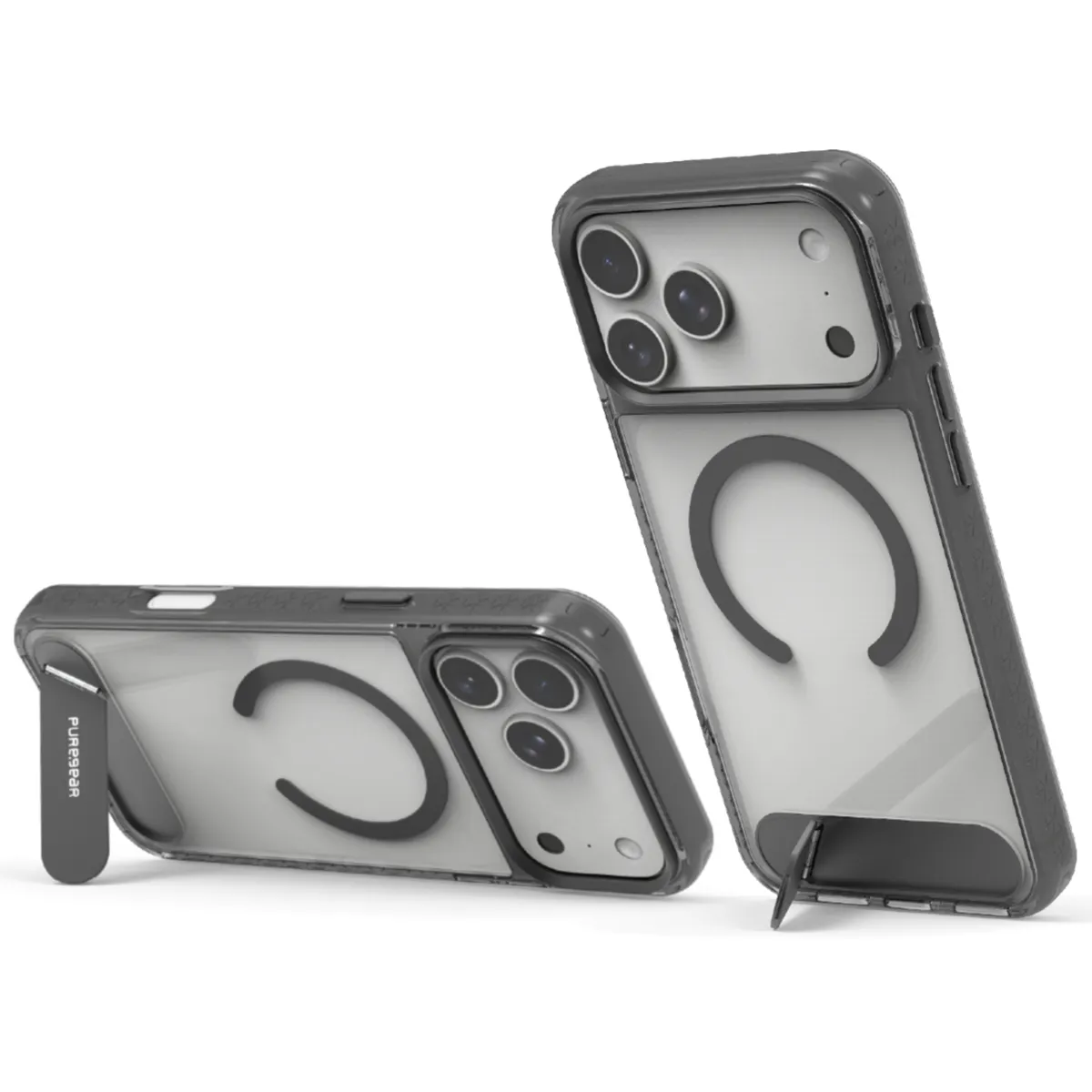 PURE GEAR - Estuche para iPhone 17 Pro Max Puregear SlimShell Plus Kik Clear-Negro