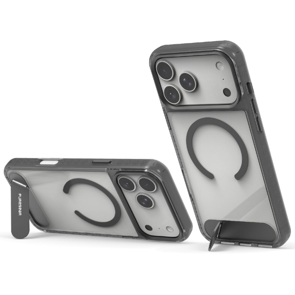 PURE GEAR - Estuche para iPhone 17 Pro Puregear SlimShell Plus Kik Clear-Negro