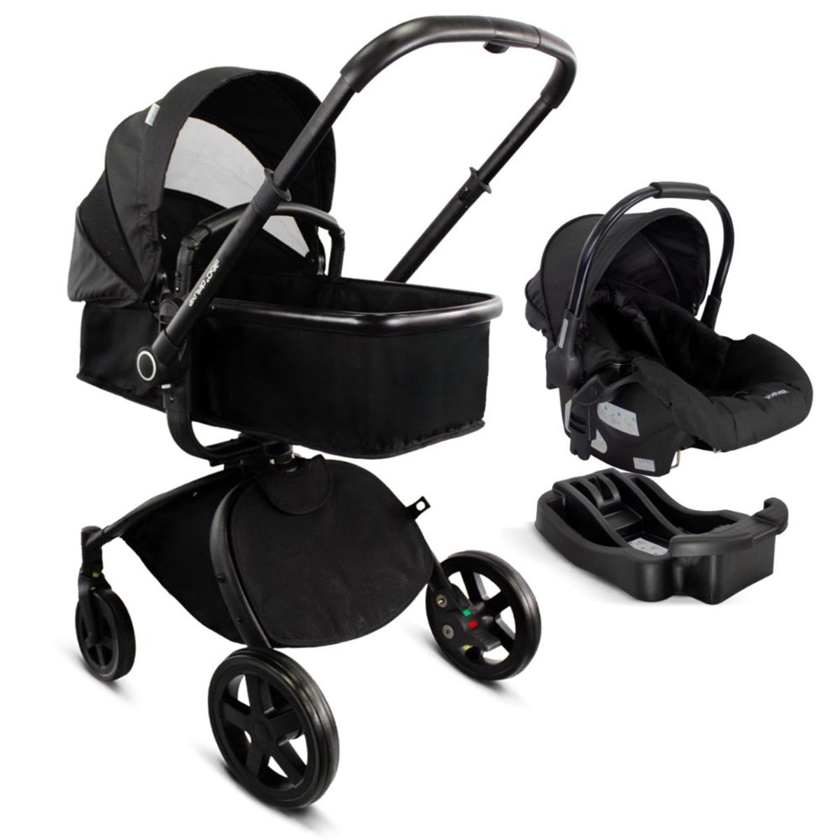 BEBESIT - Coche Moises Bebe Travel System 360 Negro Premium Bebesit