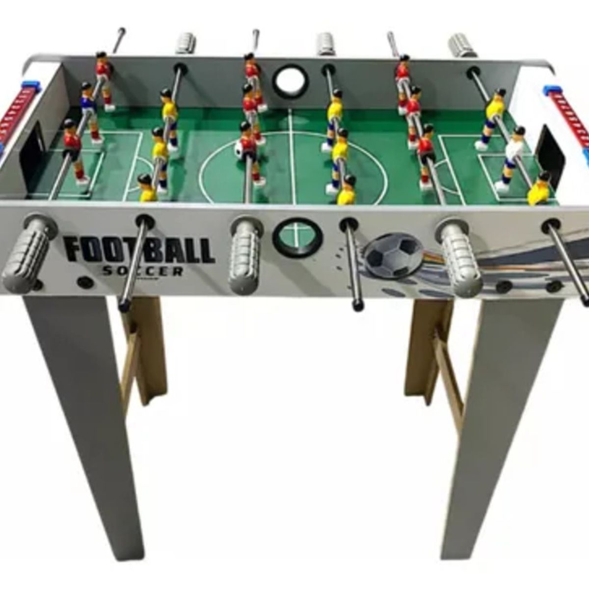 JUGUETERIA EXPRESS - Futbolin De Madera Juego De Mesa 69cm Alrgo Con Patas