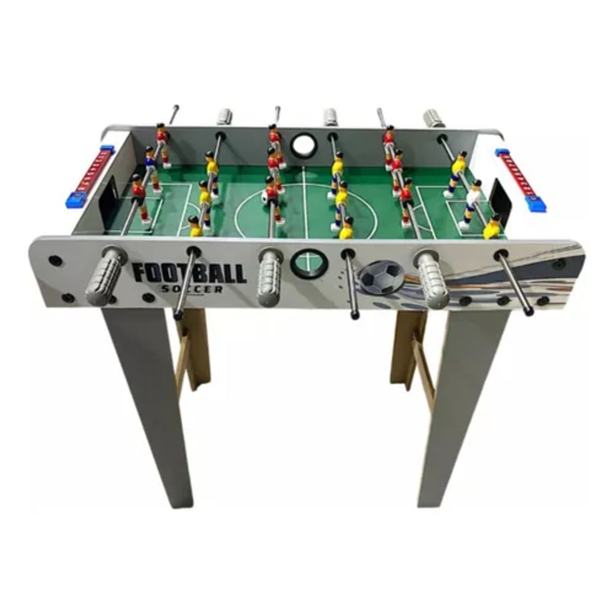 JUGUETERIA EXPRESS - Futbolin De Madera Juego De Mesa 69cm Alrgo Con Patas
