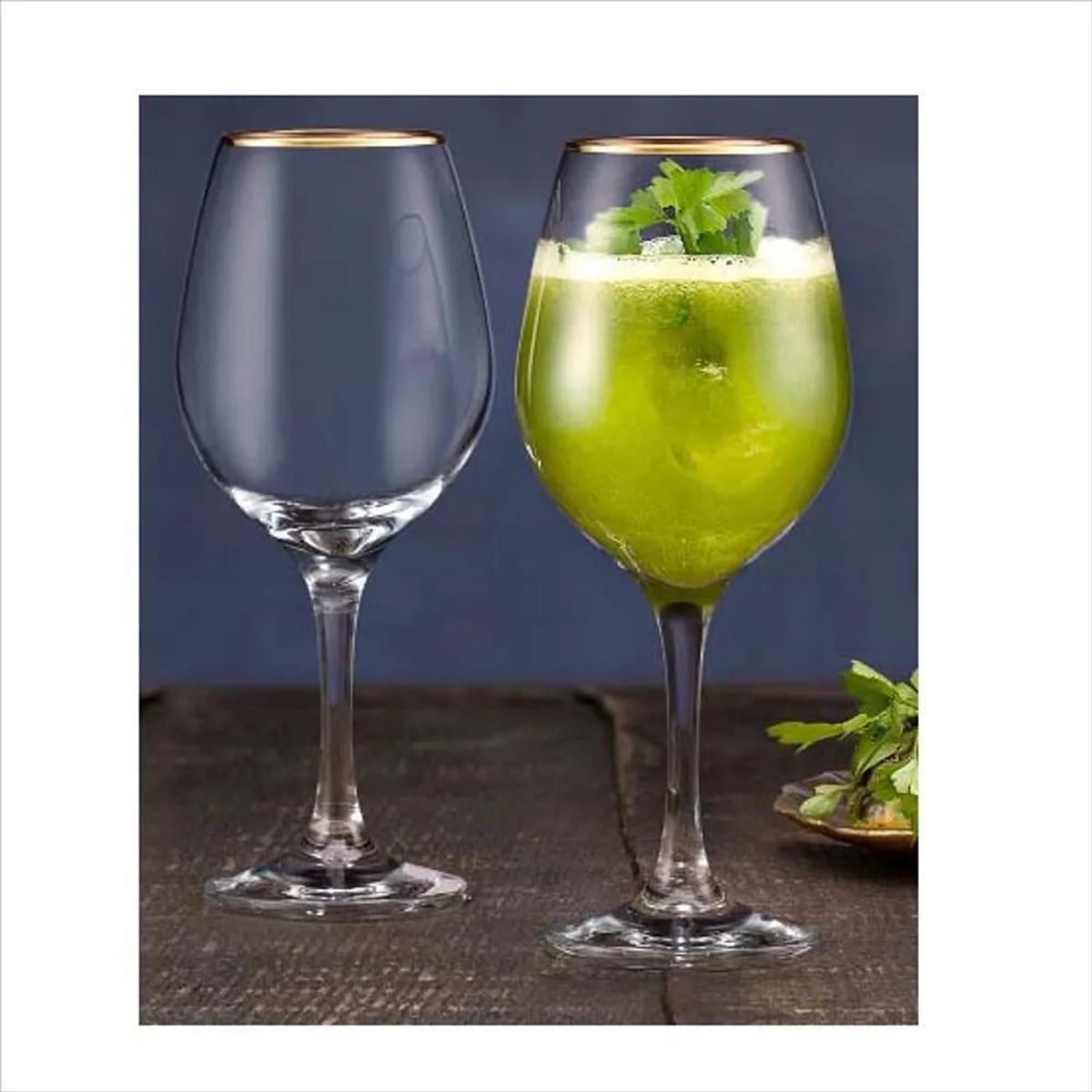 PASABAHCE - SET 6 COPAS STEMWARE 15.2 OZ BORDE ORO