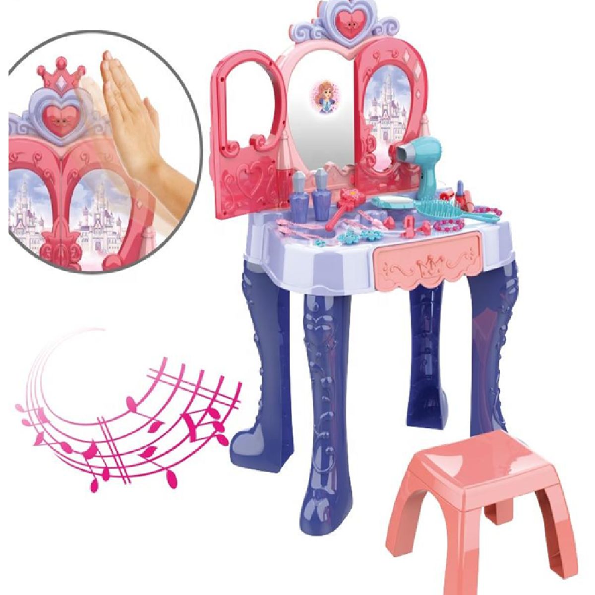 MARKET TOYS - Tocador Infantil Sensor De Movimiento Luces + Sonidos 28 Pcs