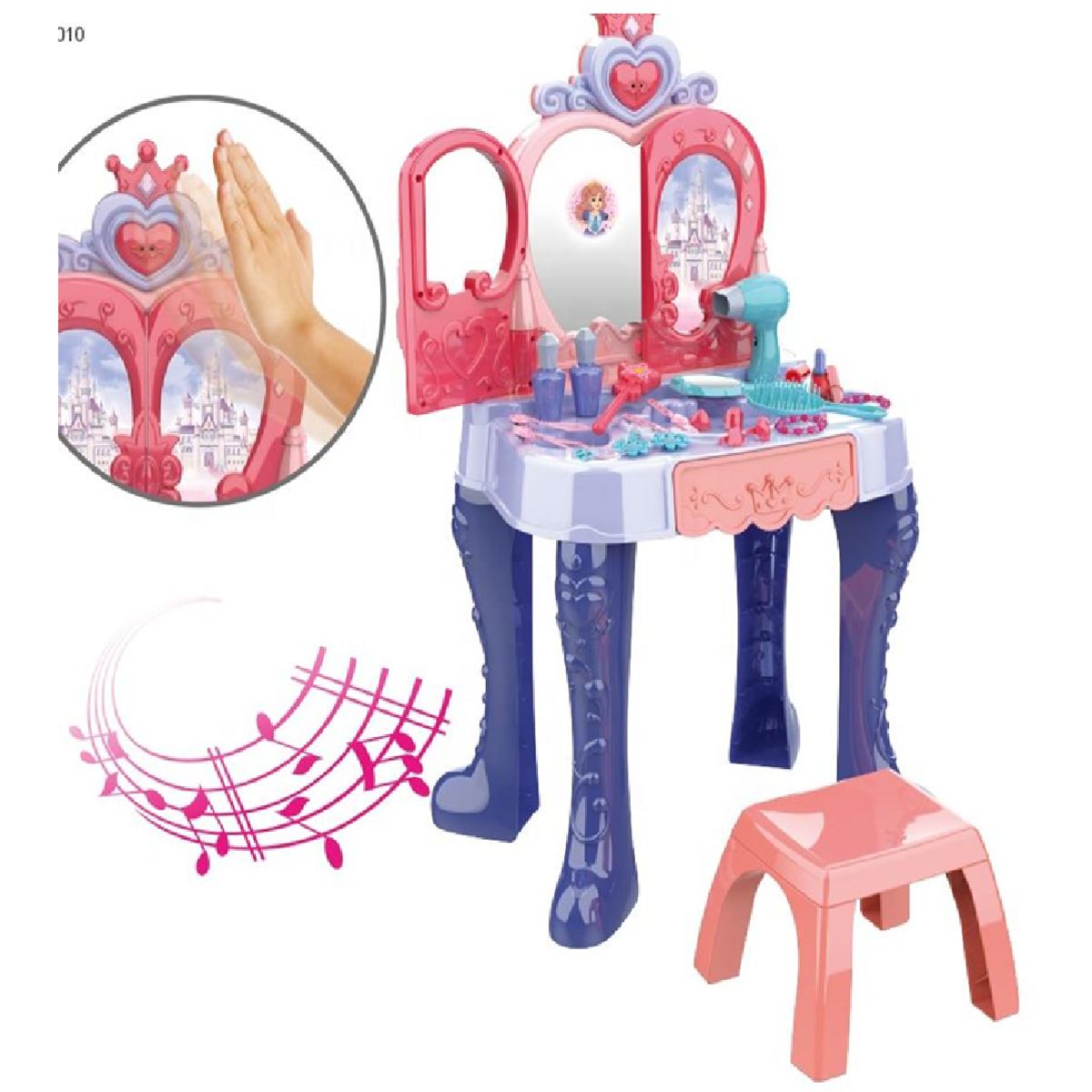 MARKET TOYS - Tocador Infantil Sensor De Movimiento Luces + Sonidos 28 Pcs