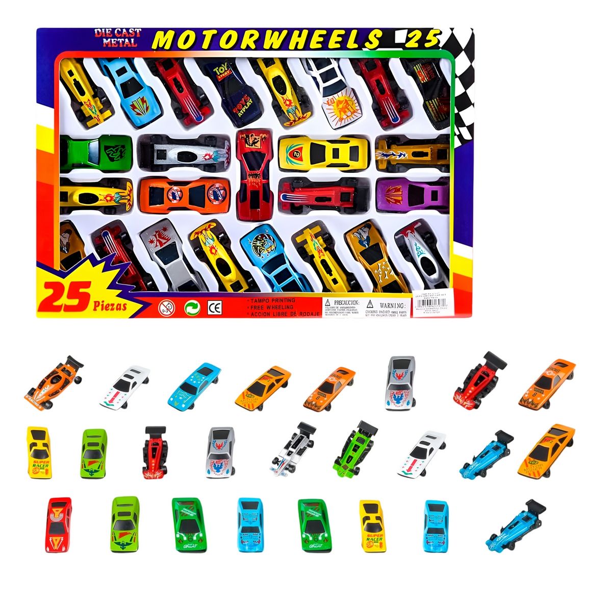 GENERICO - Carro Deportivo Carrera Coleccionable Metalico X 24 Unidades