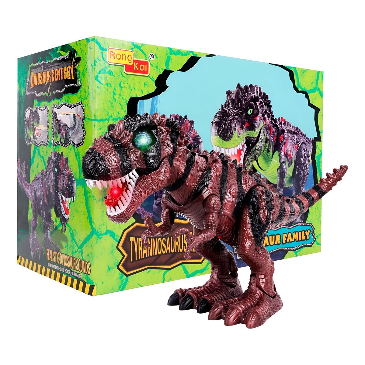 GENERICO - Dinosaurio Rex Juguete Interactivo Movimiento + Baterias
