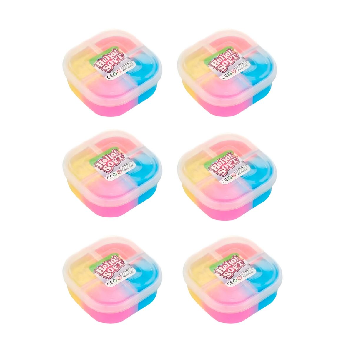 GENERICO - Slime Kit Slime En Recipientes Juguete X 6 Unidades