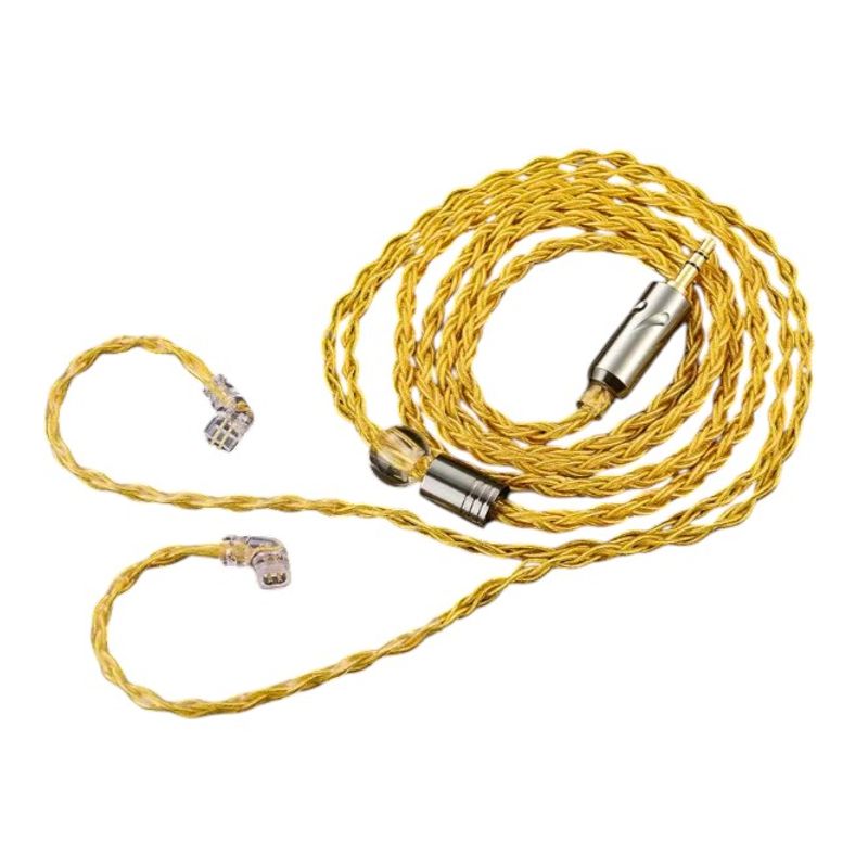 QKZ - Cable Para audifonos Kz Mejorado 8 Nucleos Pin C Zs10 Pro Zsn Zsx Zax