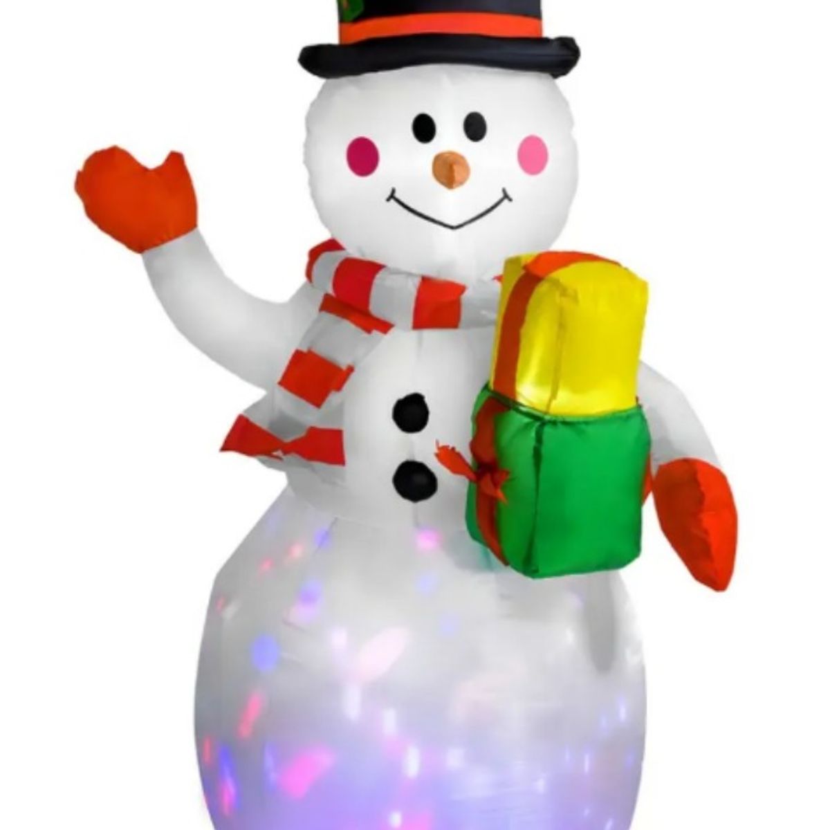 GENERICO - Inflable Navidad Muñeco de Nieve Decoración Luz Led Multicolor