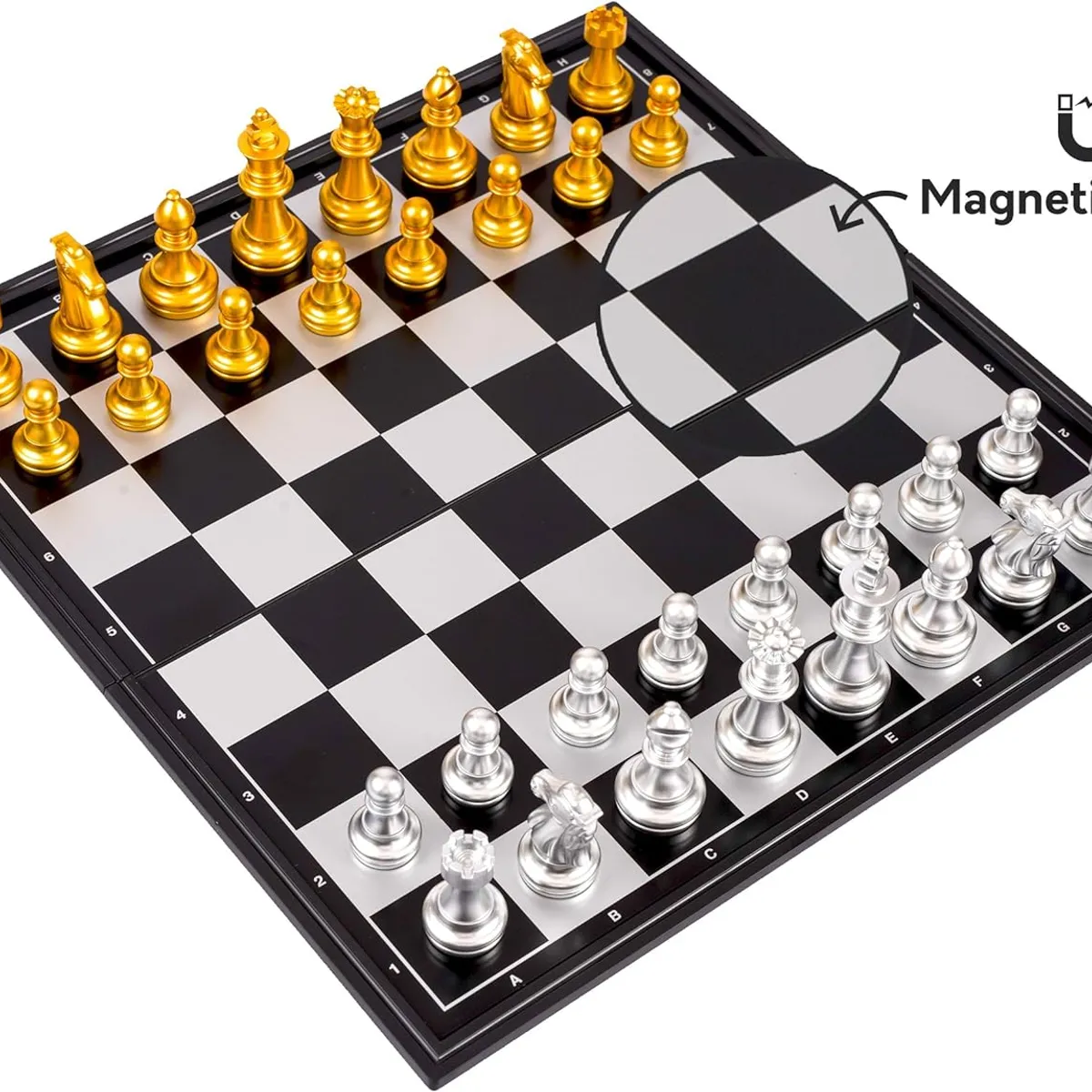 JUGUETERIA EXPRESS - Ajedrez De Tablero Plegable Magnetico 32cm Juego De Mesa