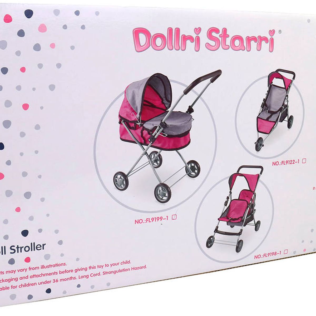 JUGUETERIA EXPRESS - Juguete Coche Tipo Moises Para Muñecas Metalico Grande