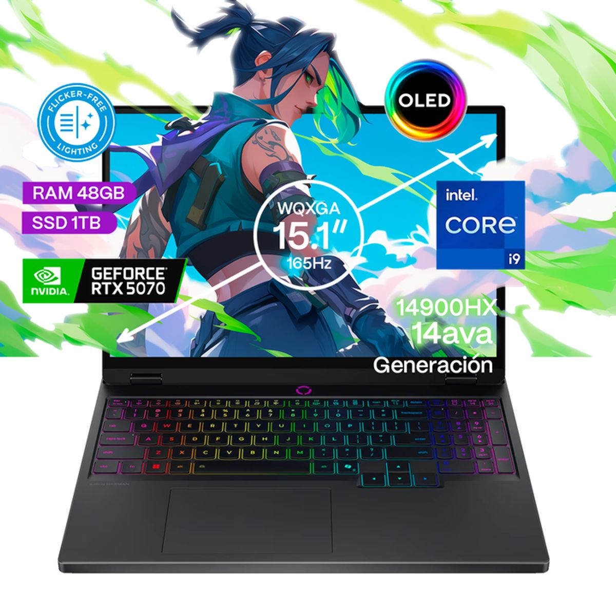 LENOVO - Portátil Gamer Lenovo Legion Core i9 40GB SSD 4TB RTX5070 8GB