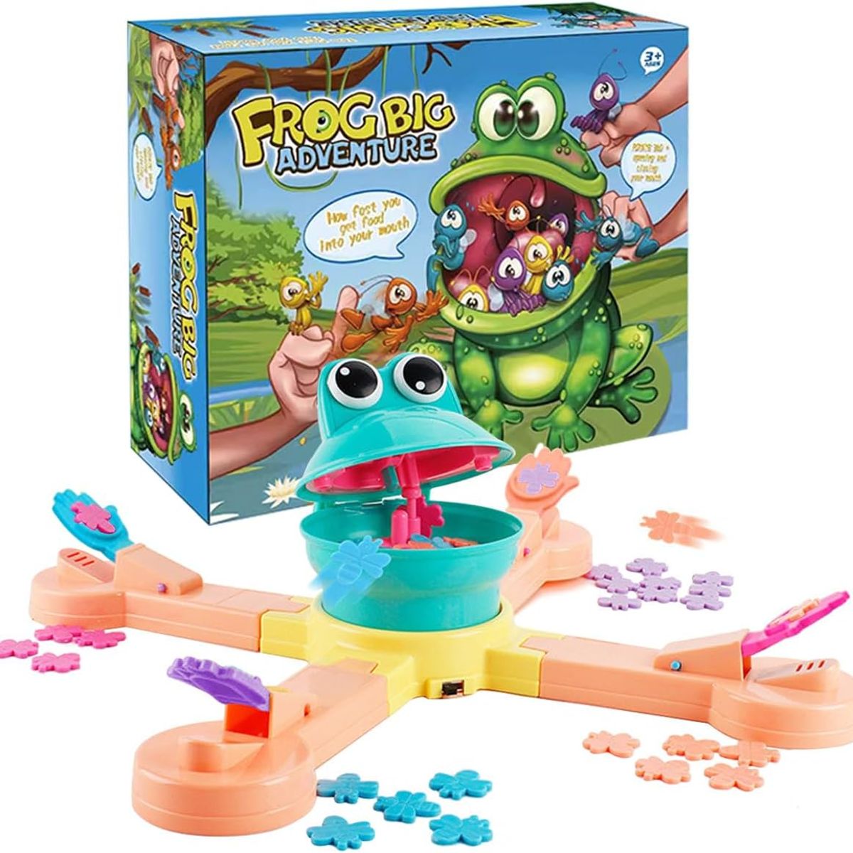 JUGUETERIA EXPRESS - Juego De Mesa Infantil Familiar Sapito Hambriento Comelon
