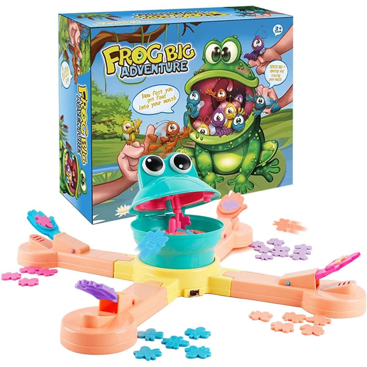 JUGUETERIA EXPRESS - Juego De Mesa Infantil Familiar Sapito Hambriento Comelon