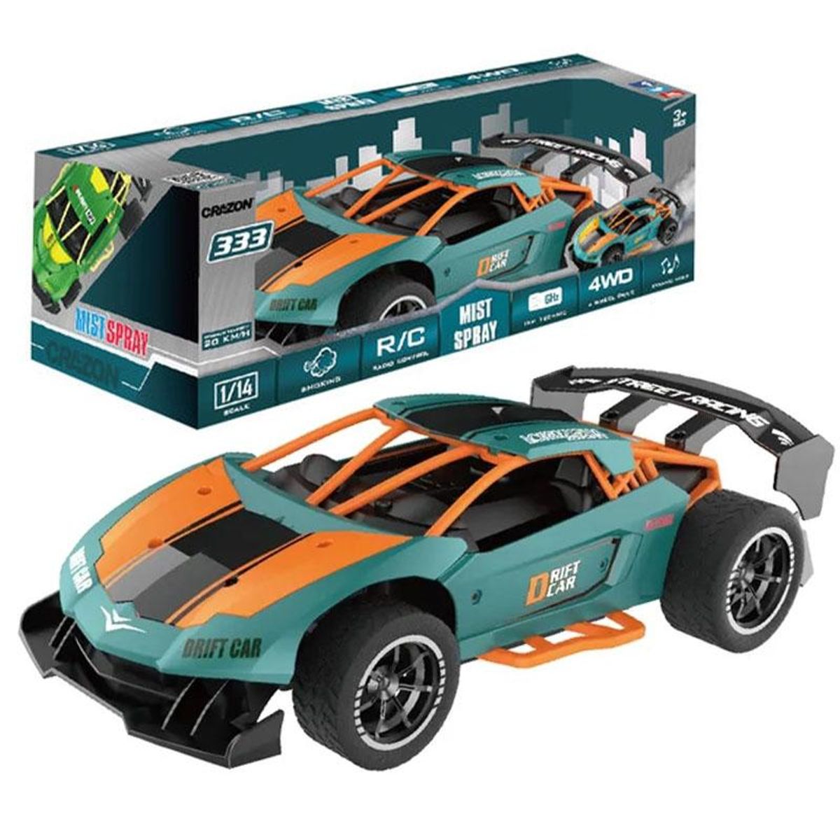 JUGUETERIA EXPRESS - Carro Control Remoto Deportivo Con Humo Y Musica