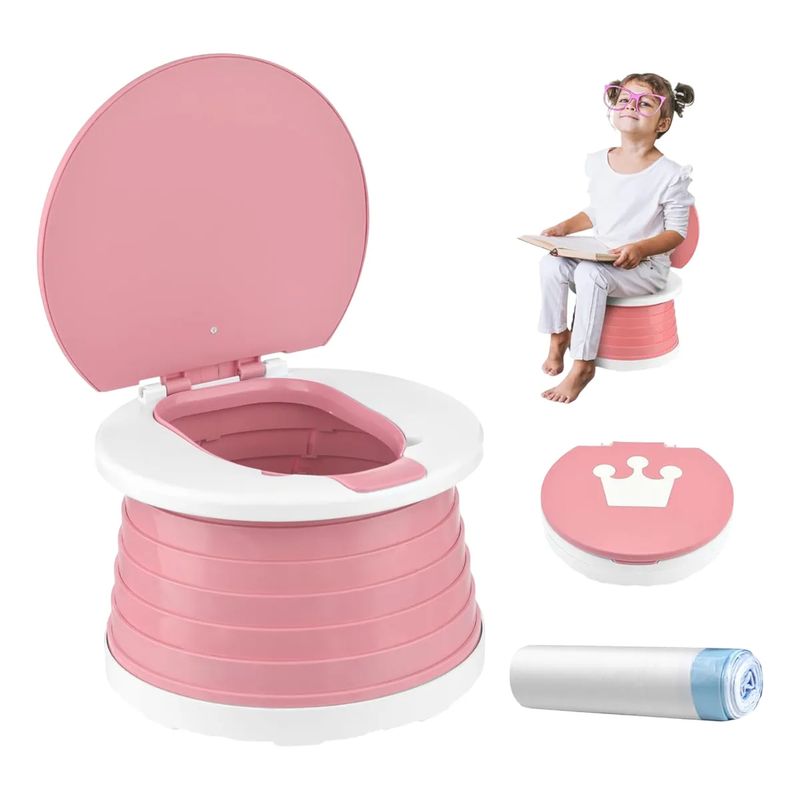 GENERICO - Orinal Mica Portátil Niños Bebes Inodoro Plegable Infantil