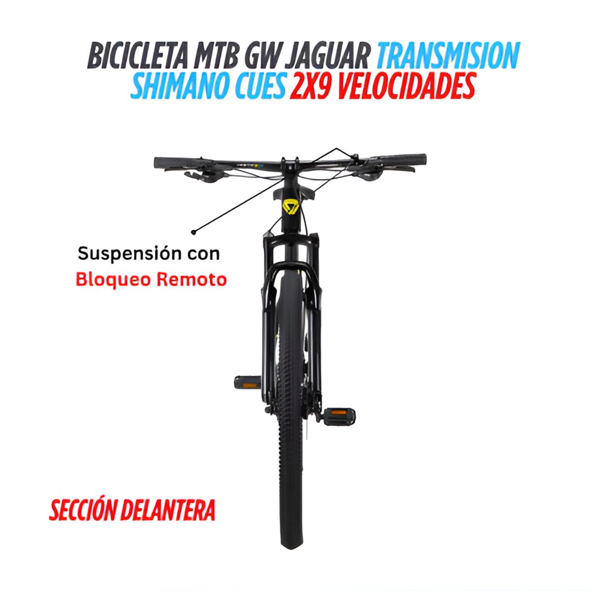 GW - BICICLETA MTB GW JAGUAR RIN29 SHIMANO CUES 2X9 VEL