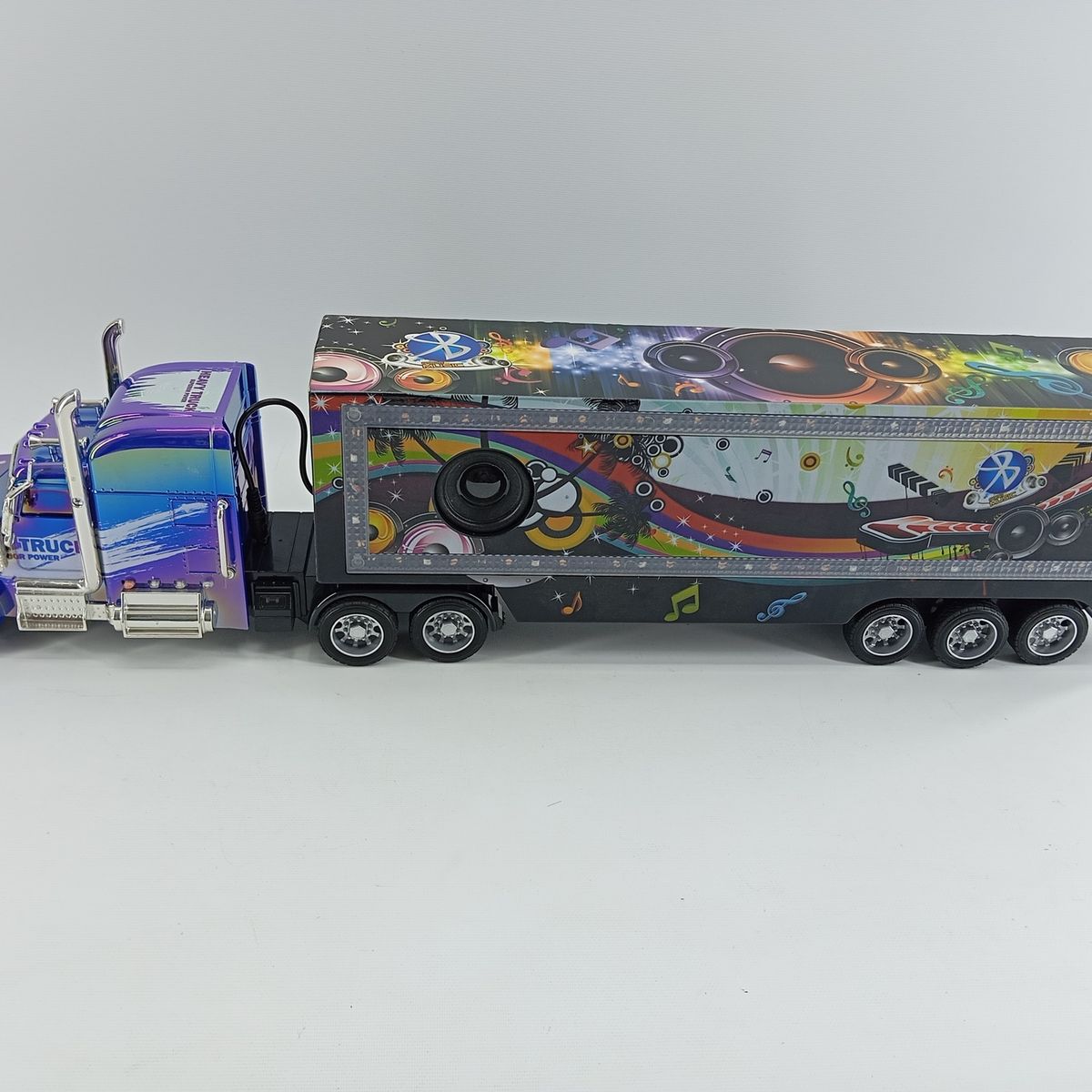 JUGUETERIA EXPRESS - Tractomula Camion Control Remoto 62cm Largo Con Musica Y Luz