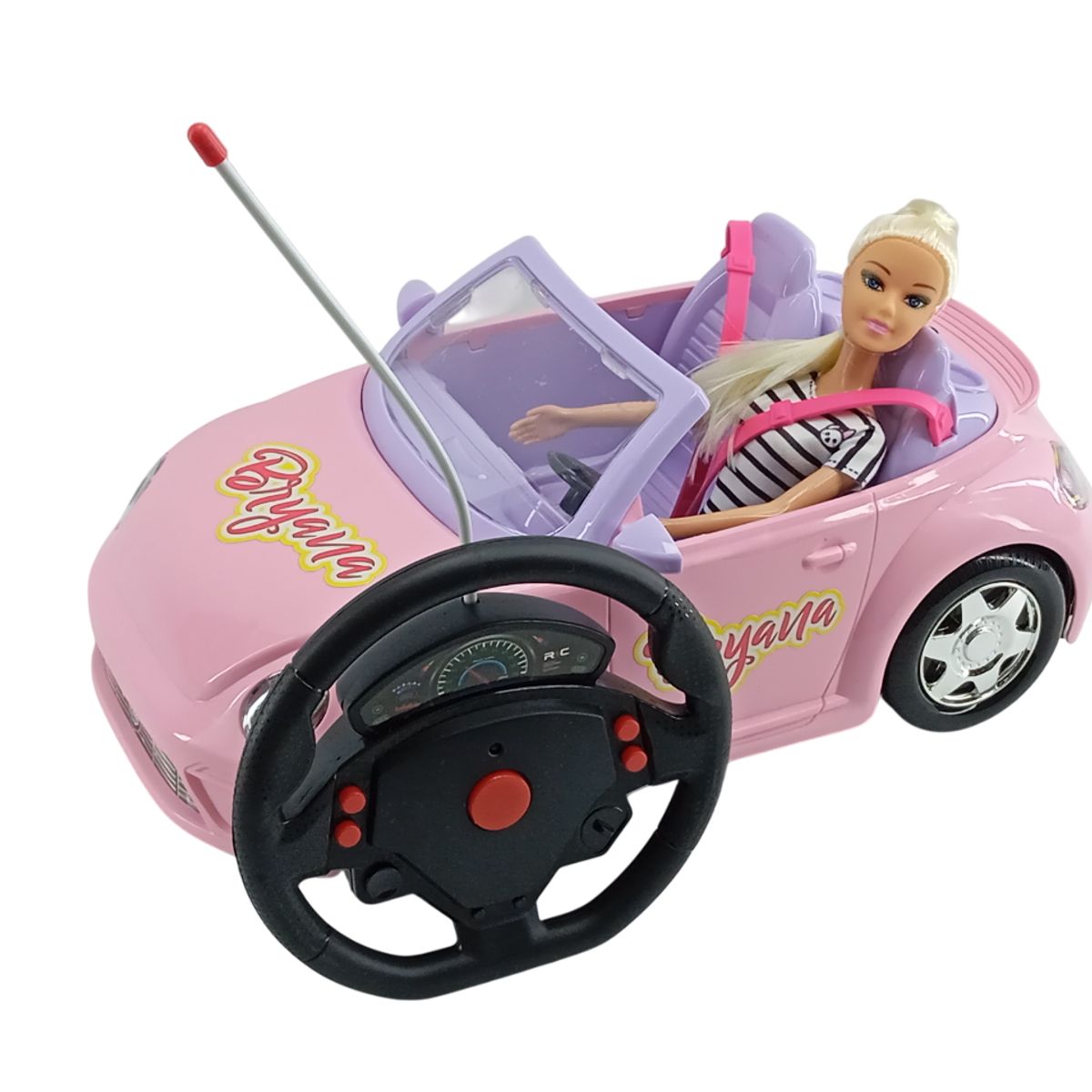 JUGUETERIA EXPRESS - Carro Descapotable Para Muñecas A Control Remoto Con Humo