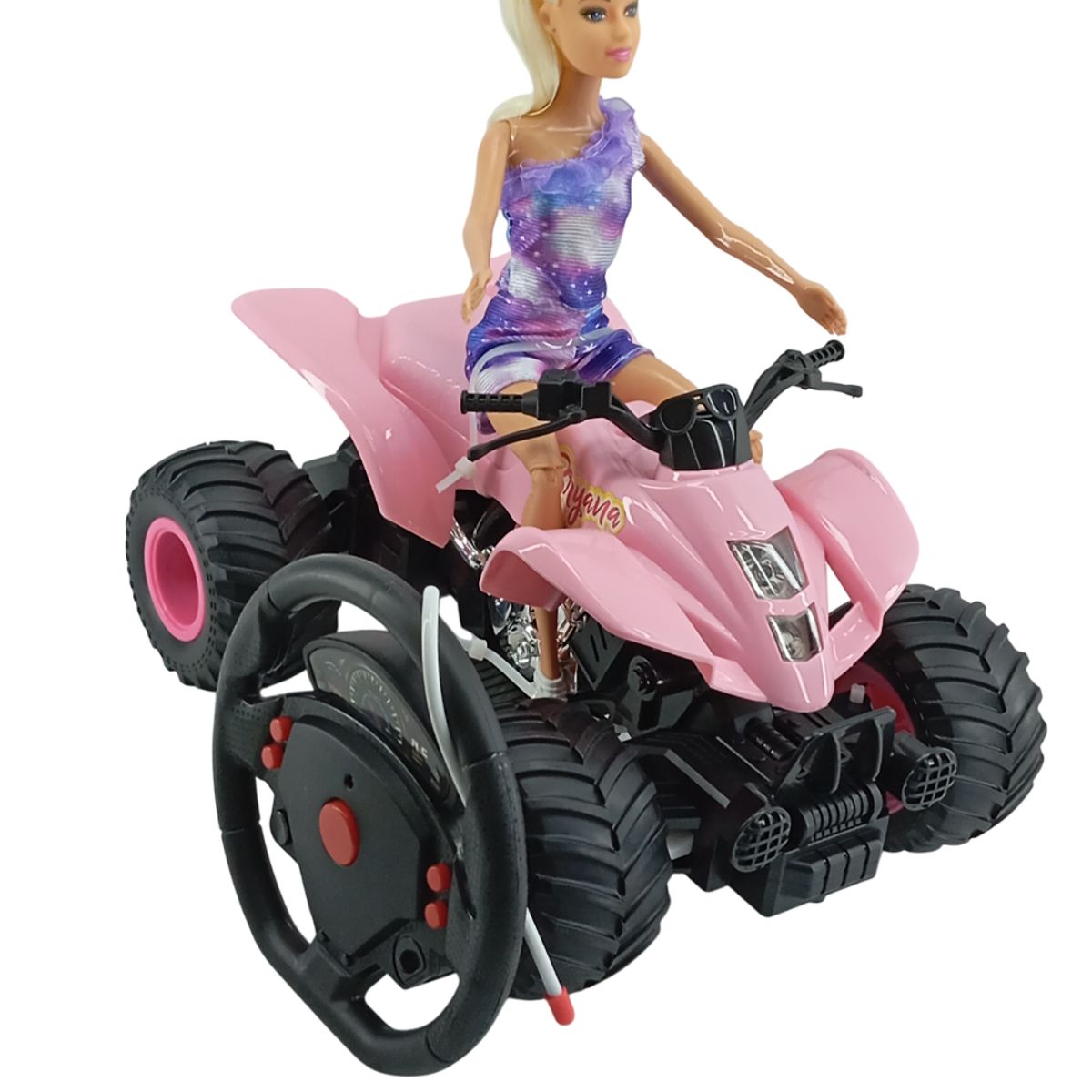 JUGUETERIA EXPRESS - Cuatrimoto Playa Con Muñecas A Control Remoto Con Accesorios