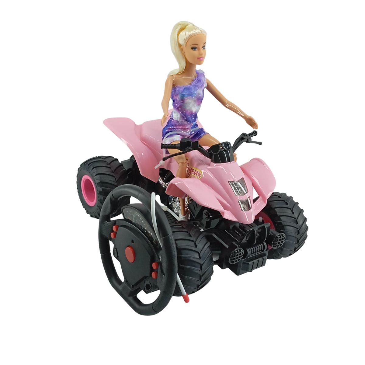 JUGUETERIA EXPRESS - Cuatrimoto Playa Con Muñecas A Control Remoto Con Accesorios