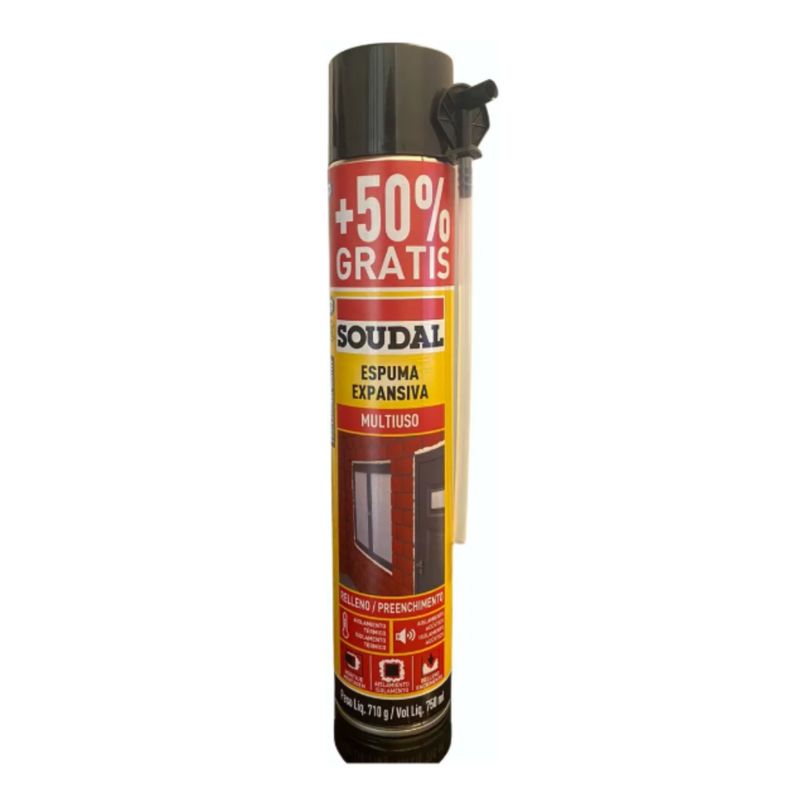 SOUDAL - Espuma de Expansiva Multiuso Poliuretana 750ml Soudal