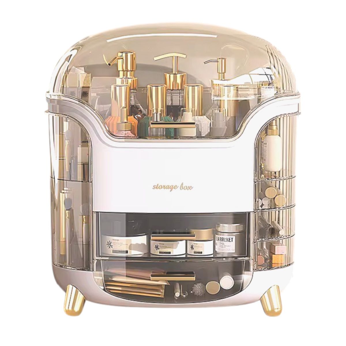 GENERICO - Set De Almacenamiento De Cosméticos Con Tapa Para Maquillaje