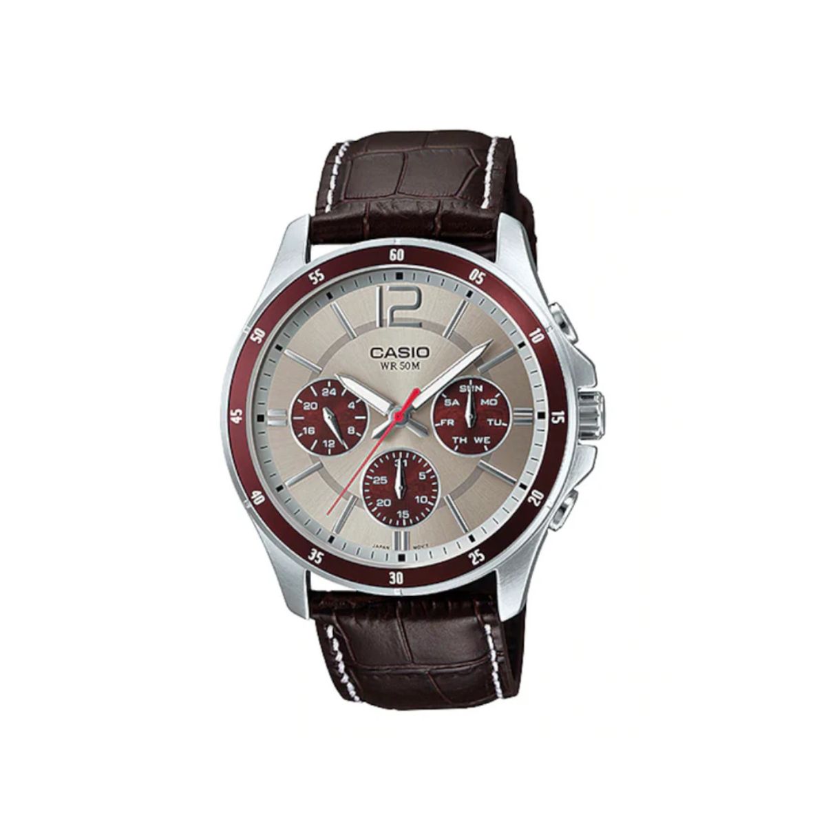 CASIO - Reloj Casio Cuero Mtp-1374l-7a1vdf Para Hombre