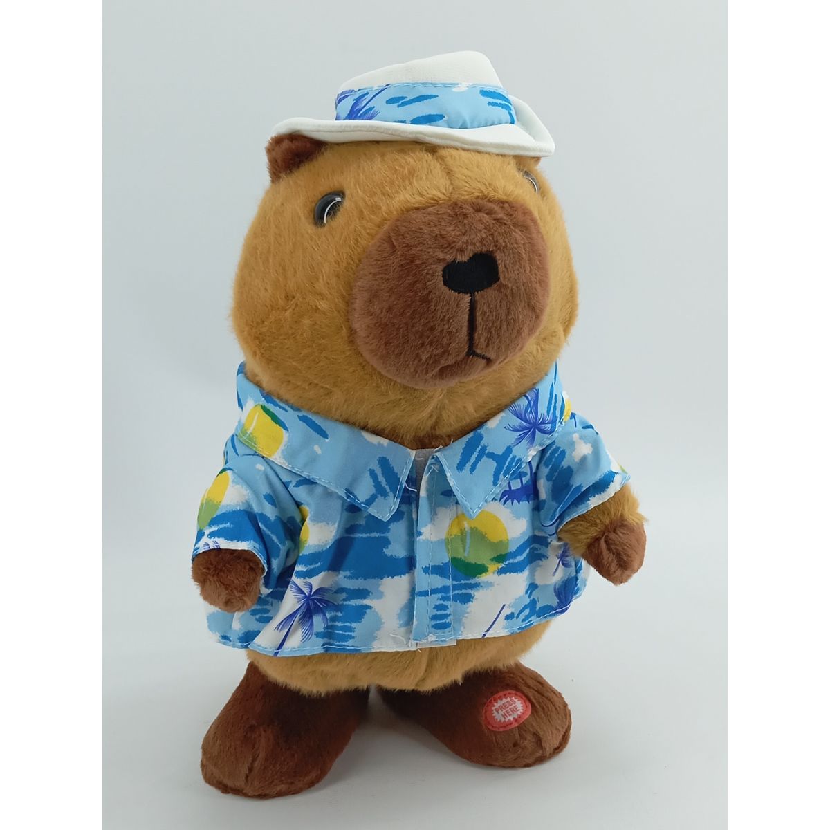 JUGUETERIA EXPRESS - Juguete Peluche Capibara Interactivo Camina Con Musica 30cm