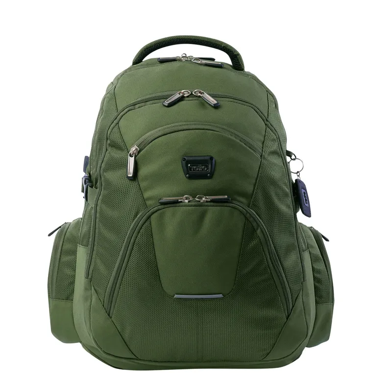 TOTTO - Morral Mochila Multifuncional Polixan Porta Pc Verde Totto