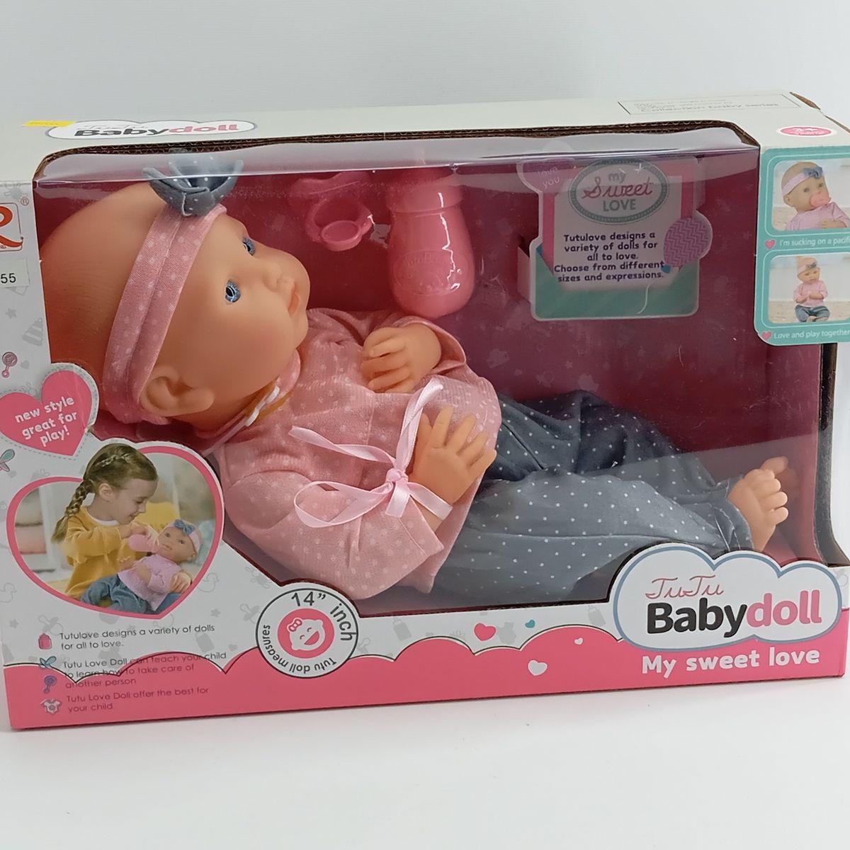 JUGUETERIA EXPRESS - Muñeco Bebe Reborn Realista Con Tetero Y Chupo 32cm