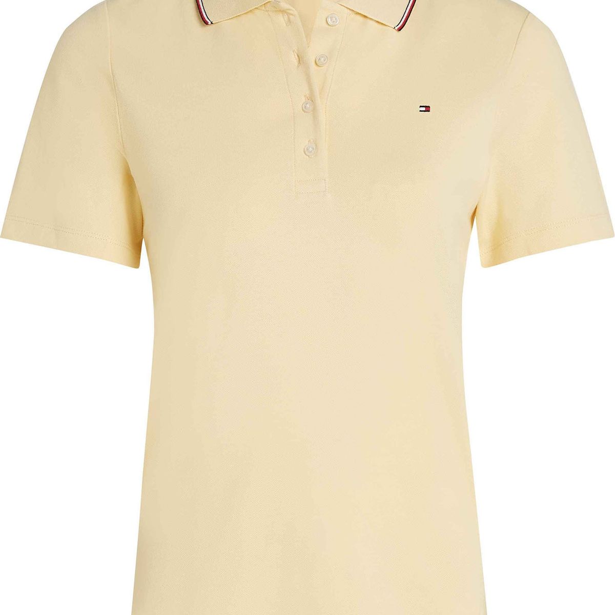 TOMMY HILFIGER - Polo amarillo piqué slim heritage sólido Tommy Hilfiger