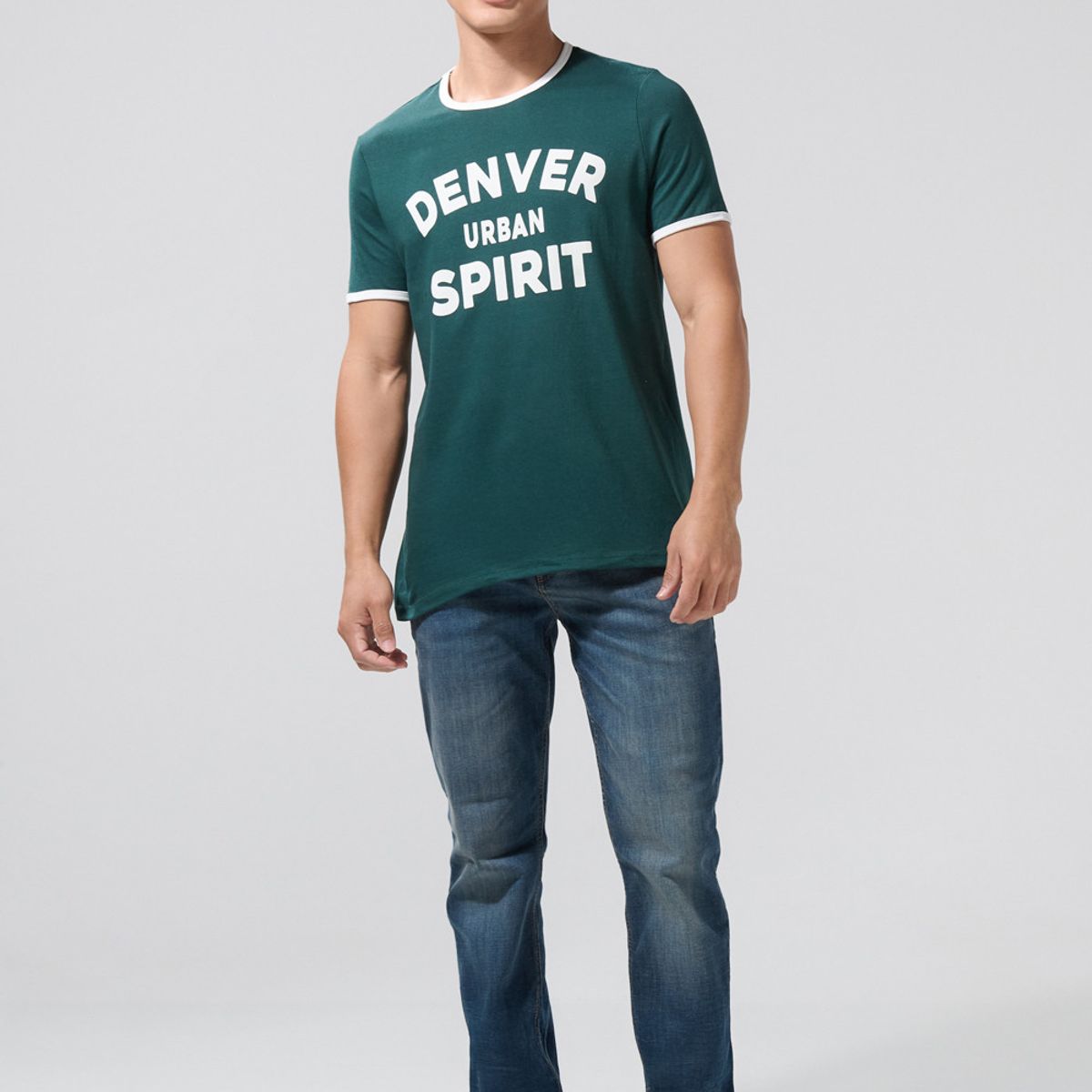 KOAJ - KOAJ Camiseta manga corta unicolor con contrastes Hombre