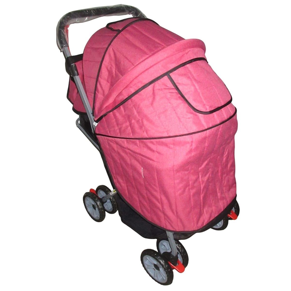 GENERICO - Coche Pasaedor De Bebe Pañalera Toldillo Manilar Reversible