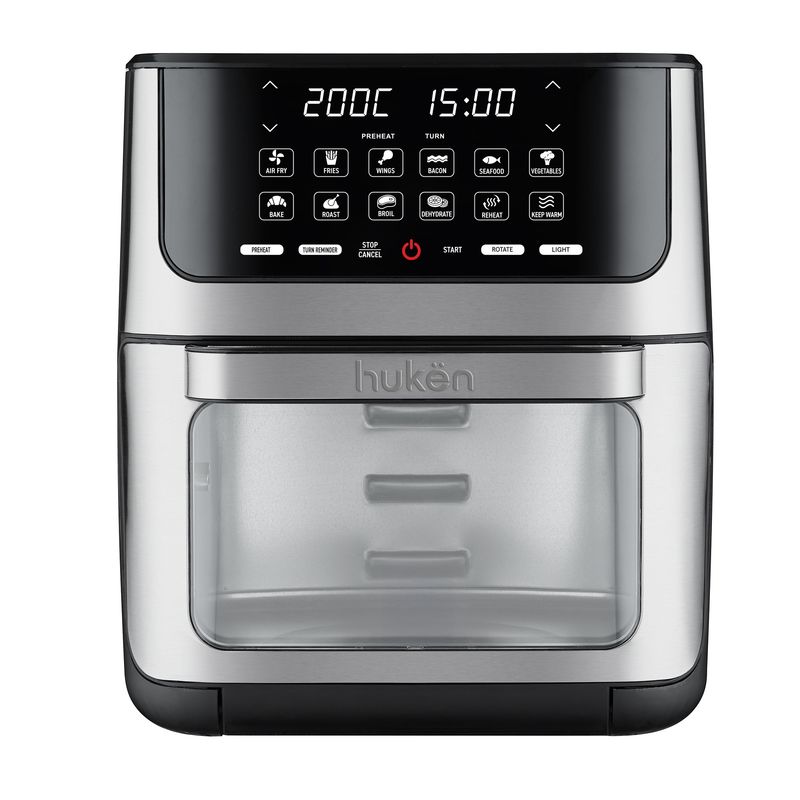 HUKEN - Horno Freidora De Aire Multifuncional Premium 12 Litros Hukën