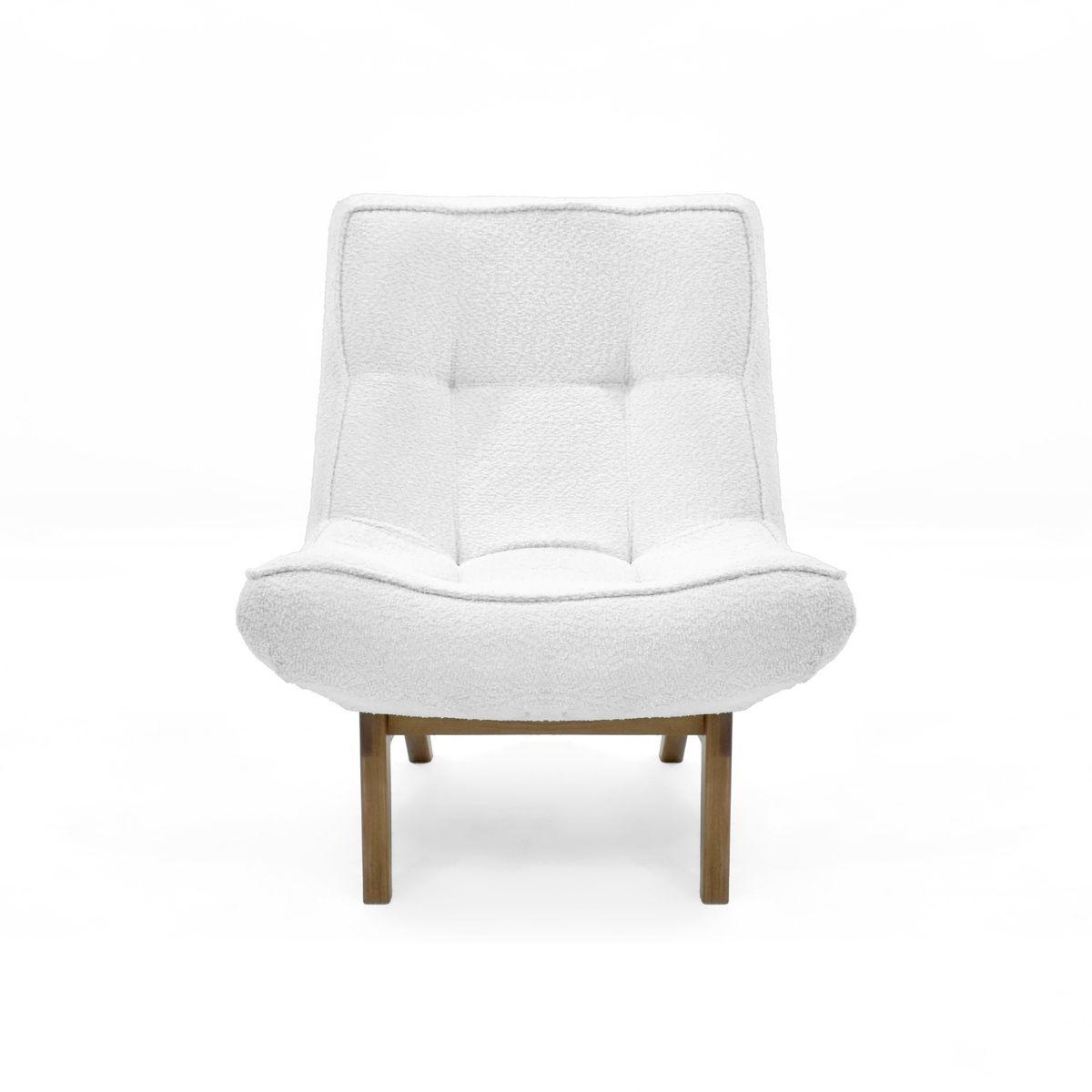 VENECIA - Poltrona Samoa 77x88x87 Tela Blanca Caoba