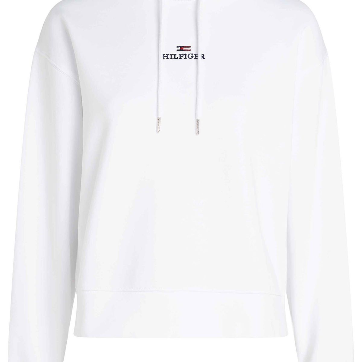 TOMMY HILFIGER - Buzo blanco con capota modern de corte regular con logo Tommy Hilfiger