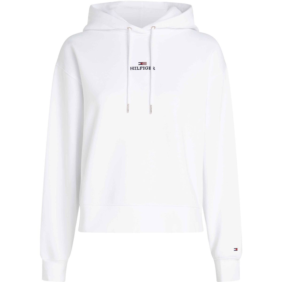 TOMMY HILFIGER - Buzo blanco con capota modern de corte regular con logo Tommy Hilfiger