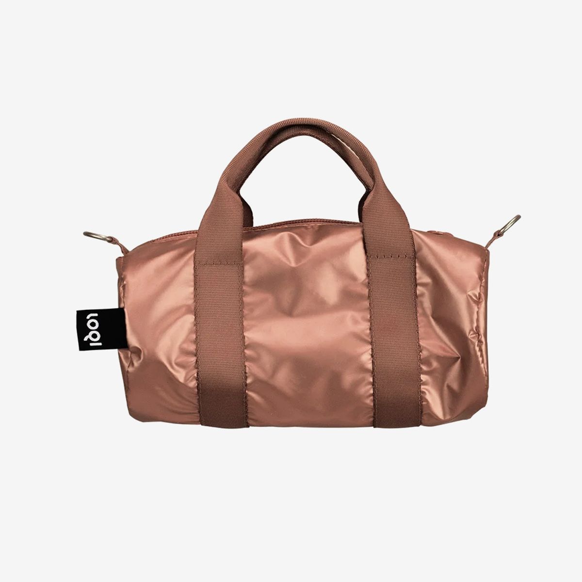 LOQI - Duffel Pequeño Ligero Rosado Metalizado