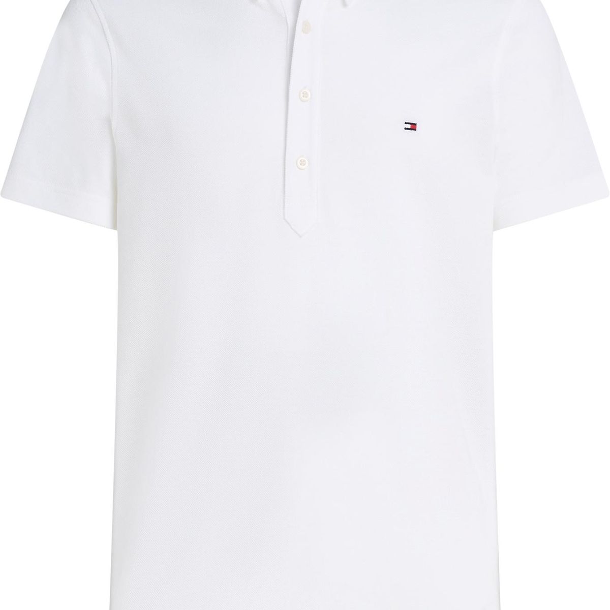 TOMMY HILFIGER - Polo blanco popover de corte regular Tommy Hilfiger