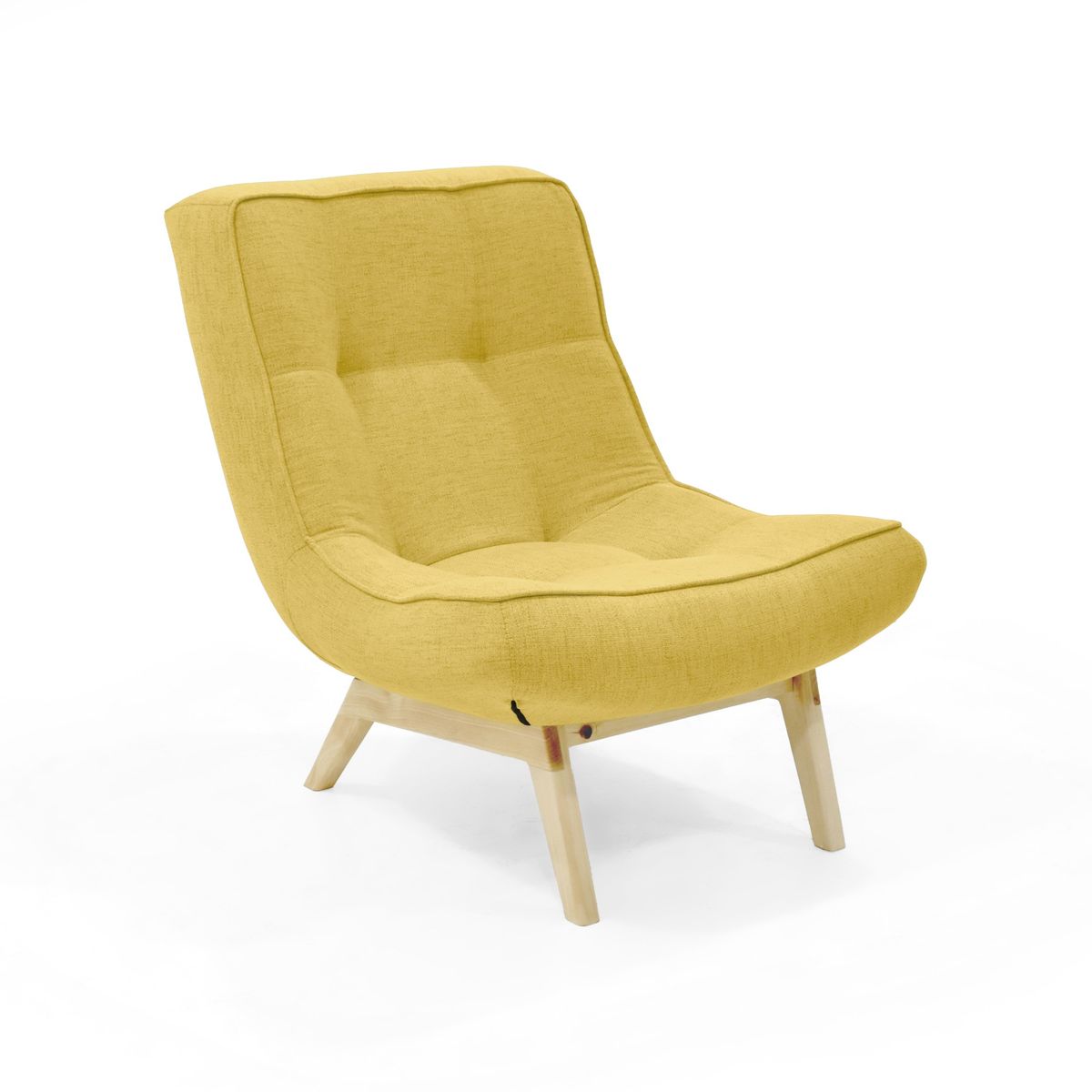 VENECIA - Poltrona Samoa 77x88x87 Tela Mostaza Natural