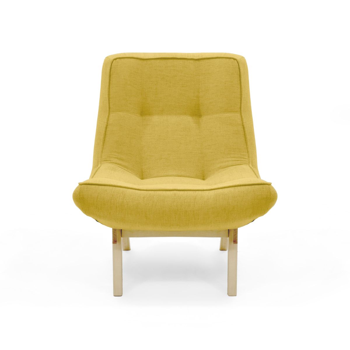 VENECIA - Poltrona Samoa 77x88x87 Tela Mostaza Natural