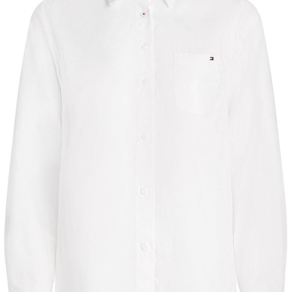 TOMMY HILFIGER - Camisa blanca Classic Poplin de manga larga Tommy Hilfiger