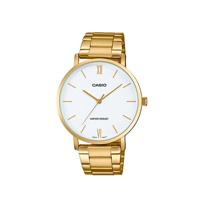 CASIO - Reloj Casio Dorado Mtp-vt01g-7budf Elegante Para Hombre