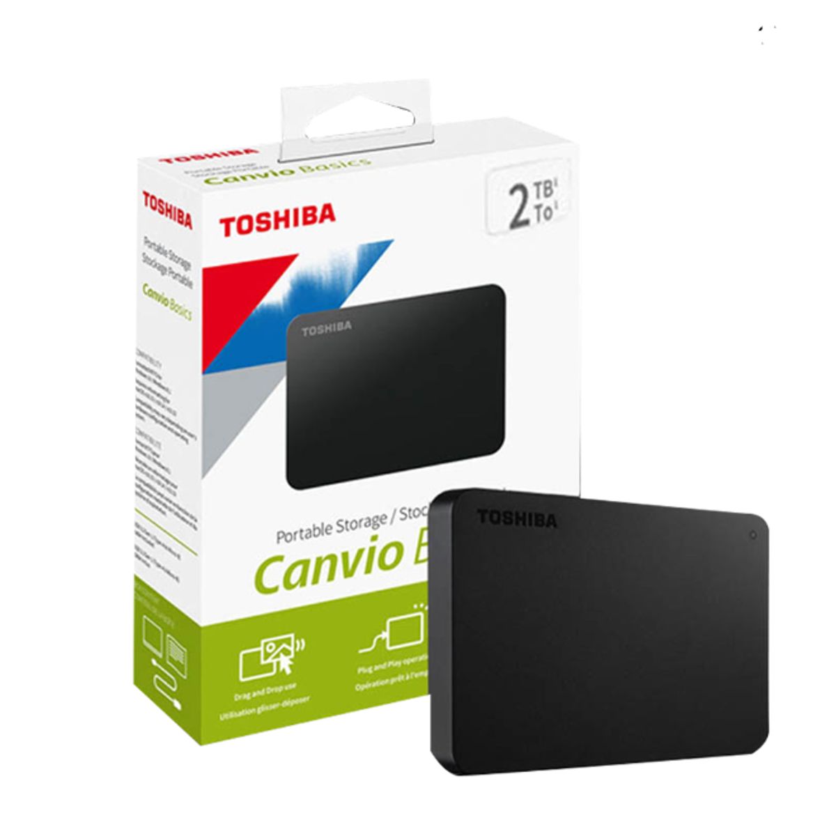 TOSHIBA - DISCO DURO EXTERNO CANVIO BASICS 2TB