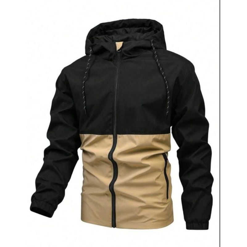 URBAN PLUS - CHAQUETA PARA HOMBRE NEGRA BEIGE
