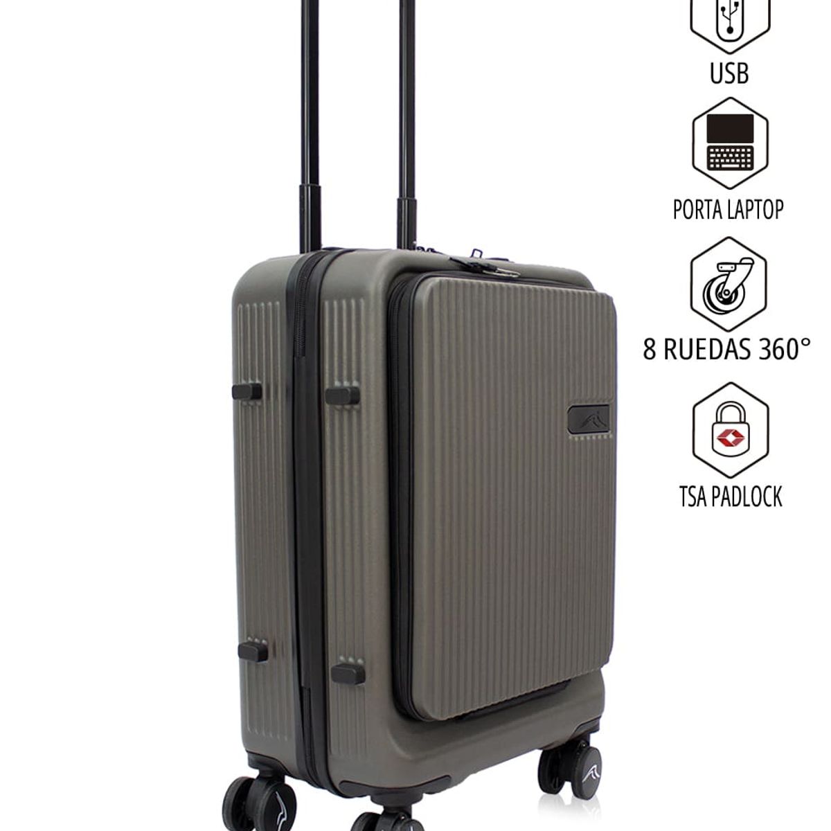 EXPLORA MALETAS - Maleta Rígida Cabina  Dellonda Gris